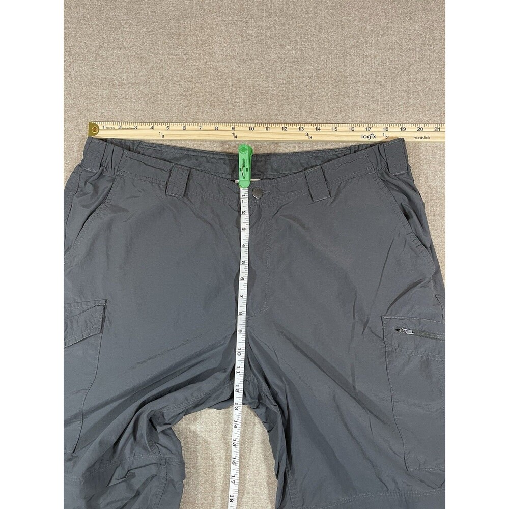 Columbia Omni-Shade Convertible Hiking Zip-Off Cargo Pants Men’s 42x32 Gray - Picture 7 of 12